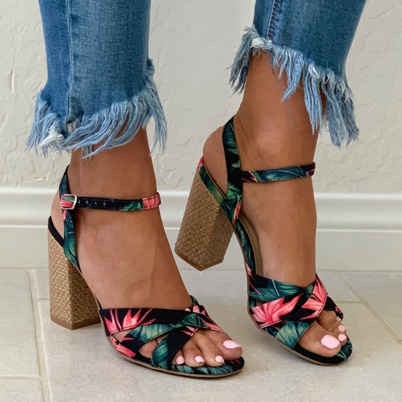 espadrille block heels